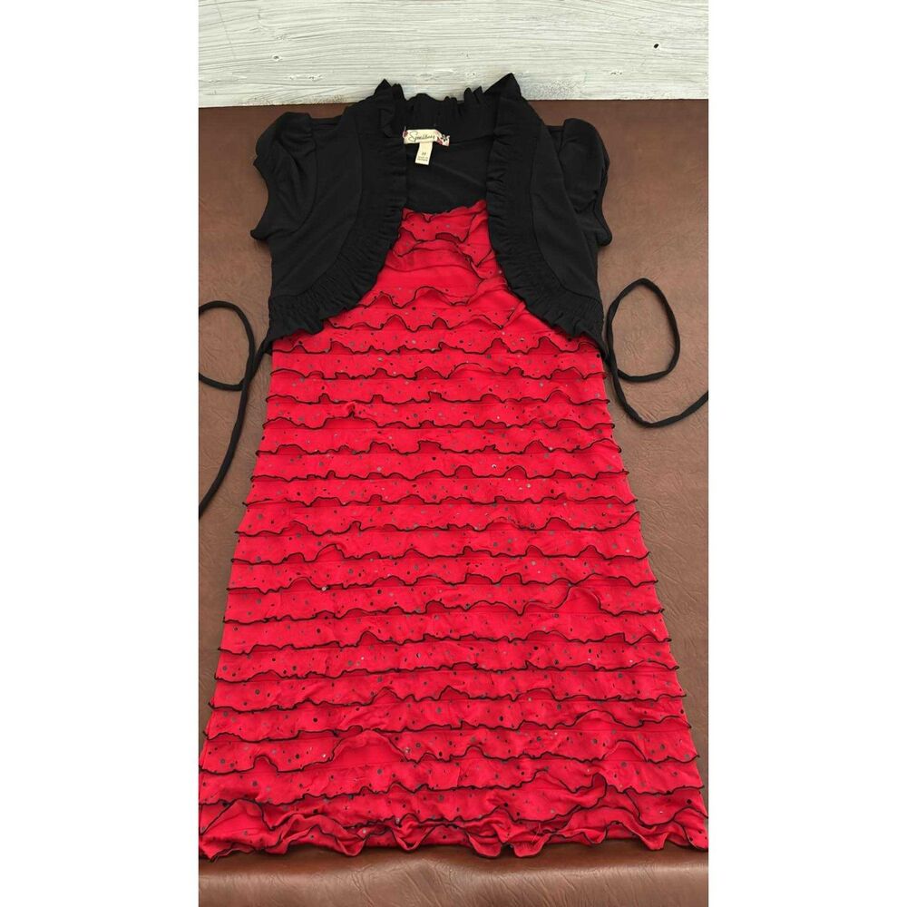 Girls Dress Speechless Size 10 Black and Red